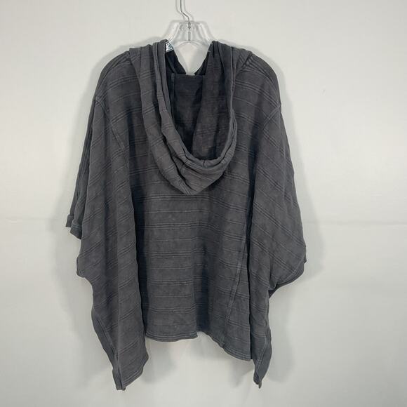 Charcoal Gray Women's L/XL Poncho - Picture 2 of 3